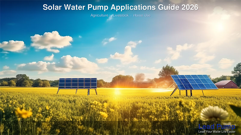 Solar vandpumpeapplikationer: Landbrug, husdyr og hjemmebrug