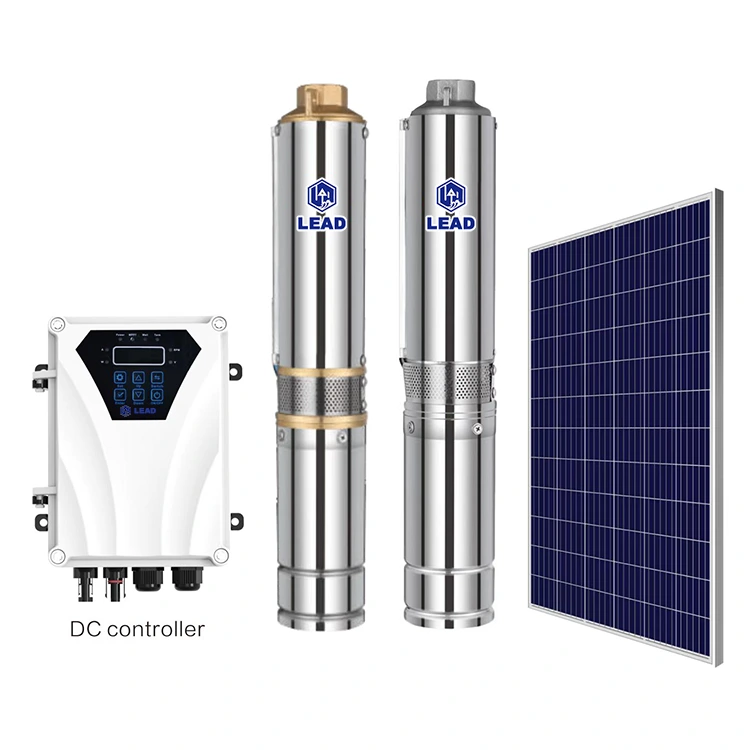 3 tommer solvandspumpe med plastikhjul