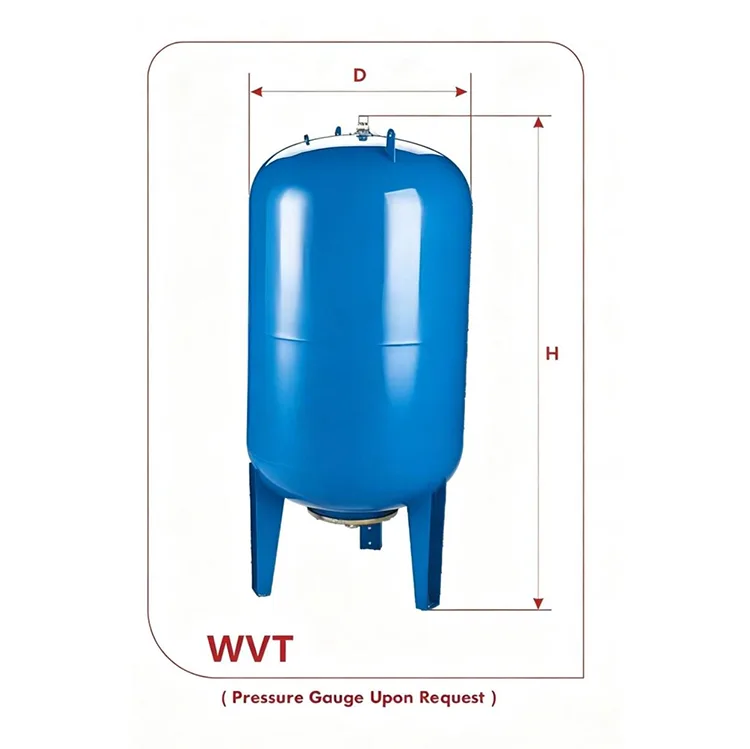 WVT-seriens udskiftelige membranudvidelsestank (60L–500L, kulstofstål)